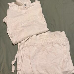 Victoria's Secret White Pajama Set